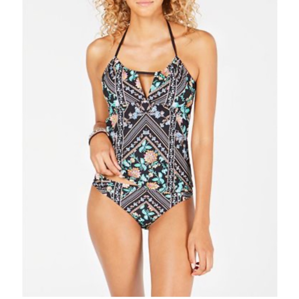 Nanette Lepore Tankini swimsuit Diamond Vine sz6